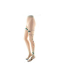 Collant Berthe aux grands Pieds Tatouage fleurs vertes bleues