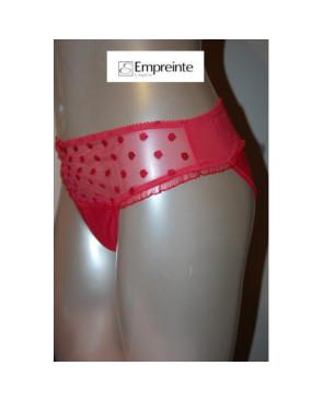  Slip Empreinte Pois glamour Cerise