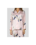 Pyjama HN satin rose Fleuris