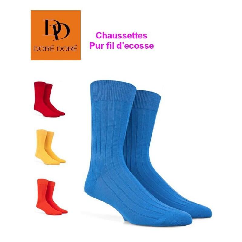 Chaussettes Doré-Doré pur fil d'ecosse