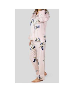 Pyjama HN satin rose Fleuris