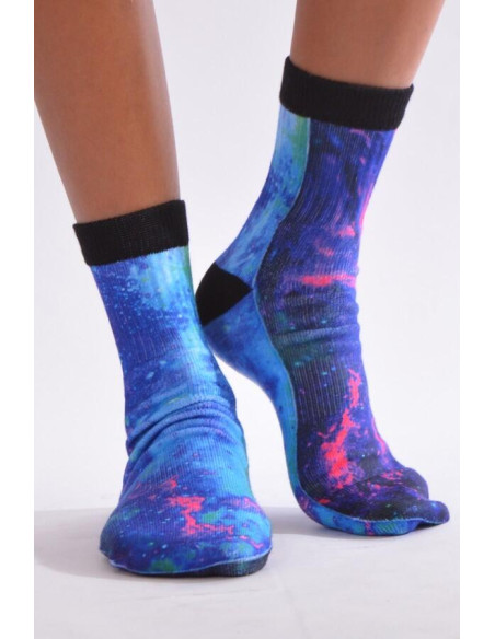 Chaussettes Imprimé bleu sidéral