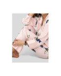 Pyjama HN satin rose Fleuris