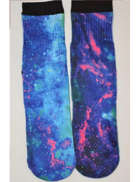Chaussettes Imprimé bleu sidéral