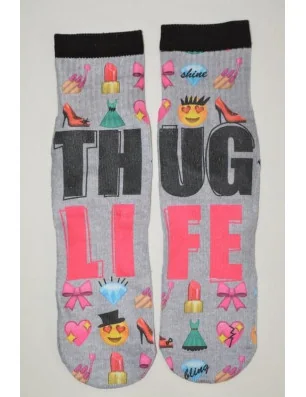 Chaussettes imprimé Thug Life