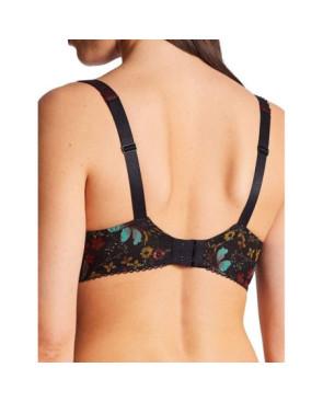soutien gorge aubade plongeant dentelle fleuri reine des prés