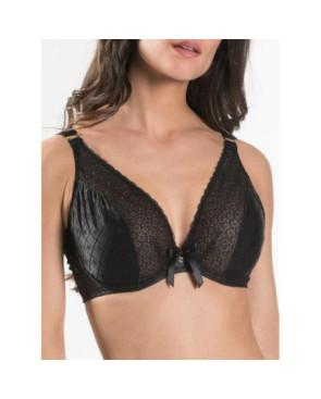 Soutien gorge Aubade Satin et dentelle plongeant