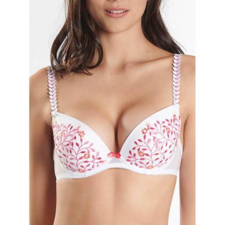 Soutien gorge Aubade Push up Fleurs de cristal
