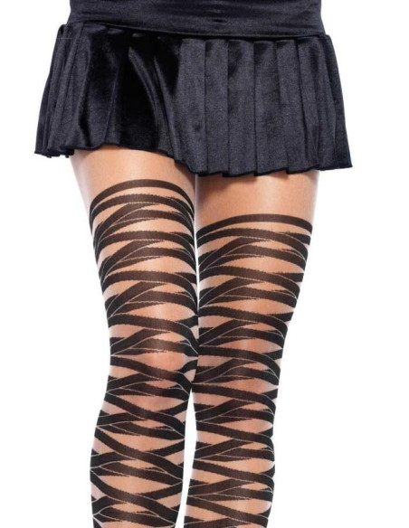 Collant Leg Avenue Rayures Laçée