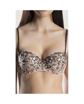 soutien gorge Aubade balconnet dentelle en tulle brodé