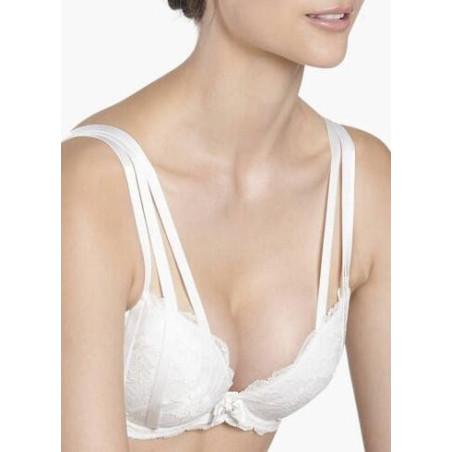 Soutien gorge Aubade Plongeant Push up ivoire