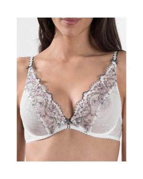Soutien gorge Plongeant Ivoire dentelle femme romantique