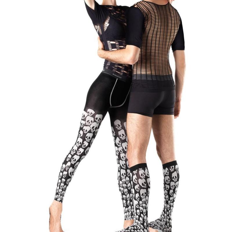 Meggings Emilio Cavallini Têtes de Morts unisex