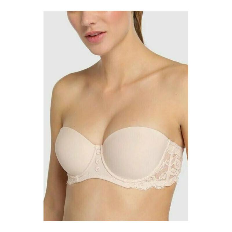 Soutien gorge Bustier Lou Dentelle Nude