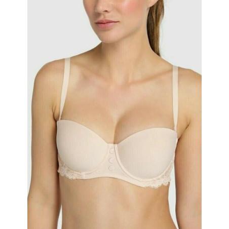 Soutien gorge Bustier Lou Dentelle Nude