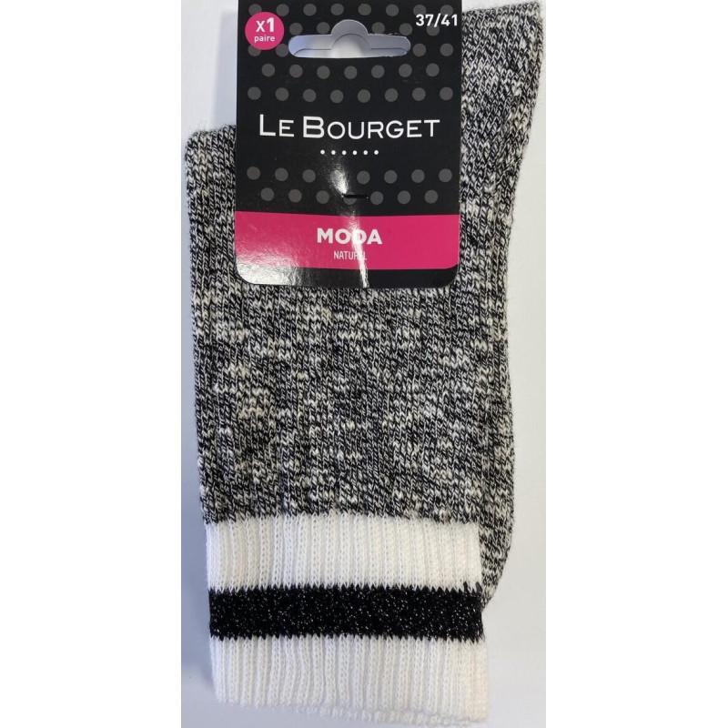 Chaussettes randonnée coton Femme Le Bourget