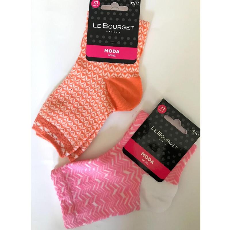 Duo de chaussettes Le Bourget Mosaique été