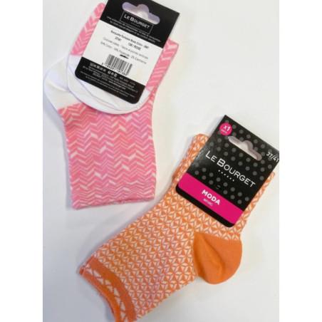 Duo de chaussettes Le Bourget Mosaique été
