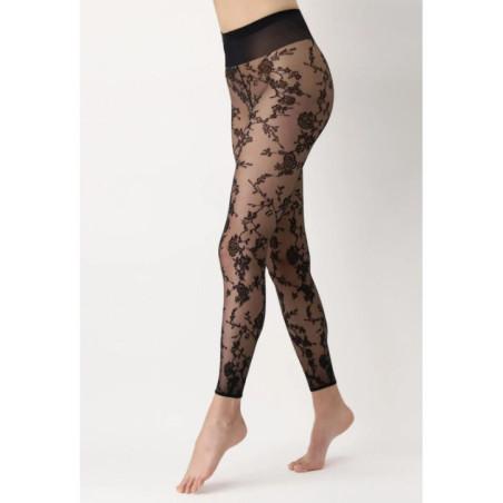 Collant Dentelle Sans pieds Oroblu noir