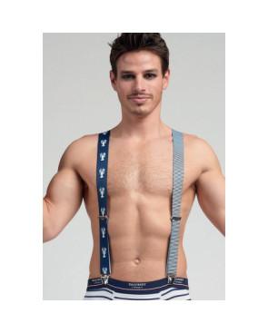 Bretelles Unisex rayures Homard Dagobert