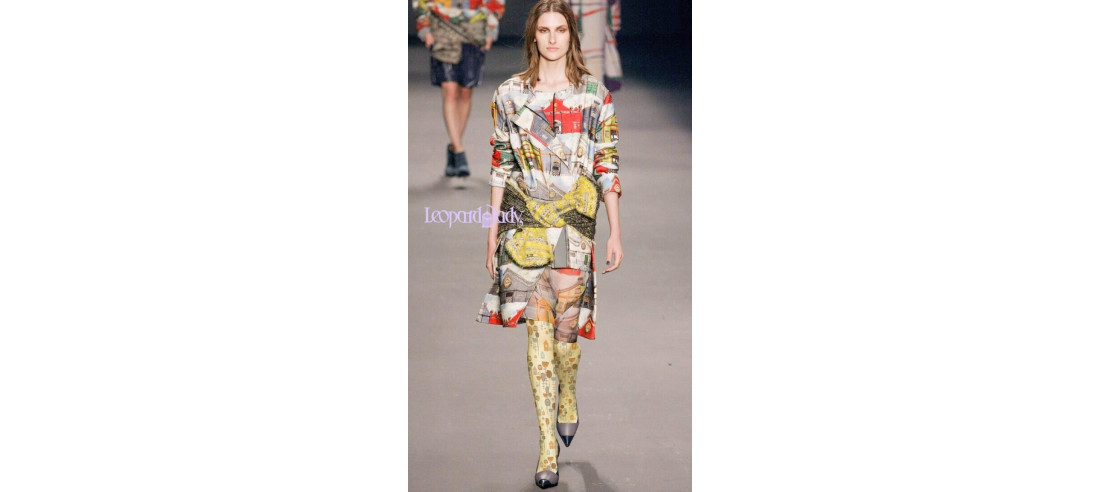 Collant imprimé  défilé de mode tendance