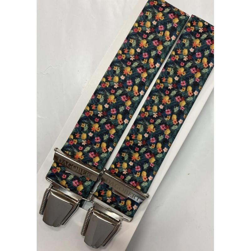 Bretelles Dagobert Fleurs Made in France