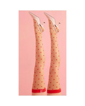 Collant opaque imprimé Esprit floral pistache 