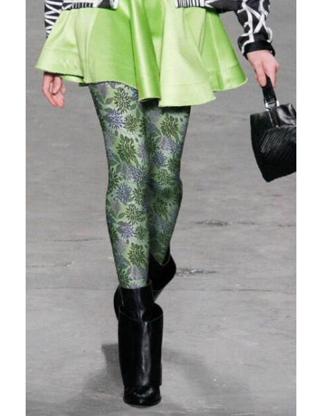 Collant opaque imprimé Esprit jungle tropicale