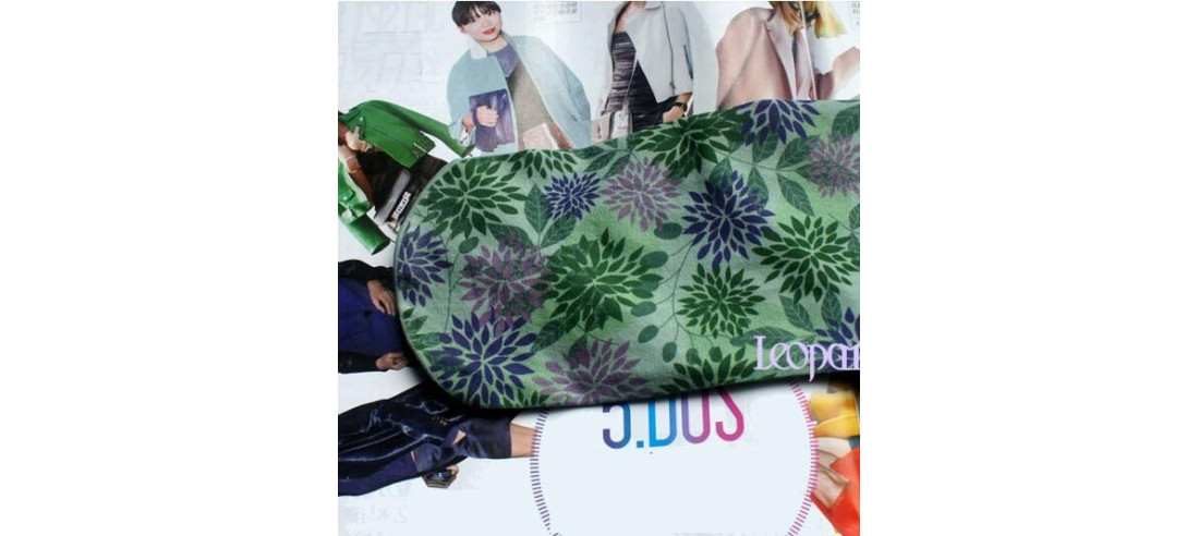 Collant opaque imprimé jungle verte