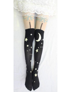 Collant cuissarde de magicienne