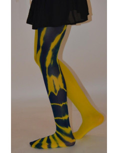 Collant Asymétrique fauve jaune