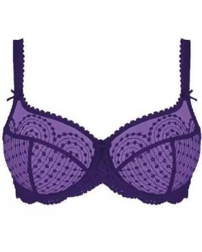  Soutien gorge empreinte fin de série en tulle élégant violet