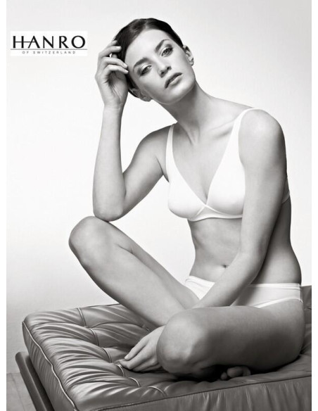 Soutien Gorge Hanro coton sans armatures triangle