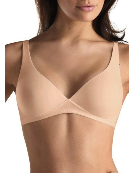 Soutien Gorge Hanro coton sans armatures triangle