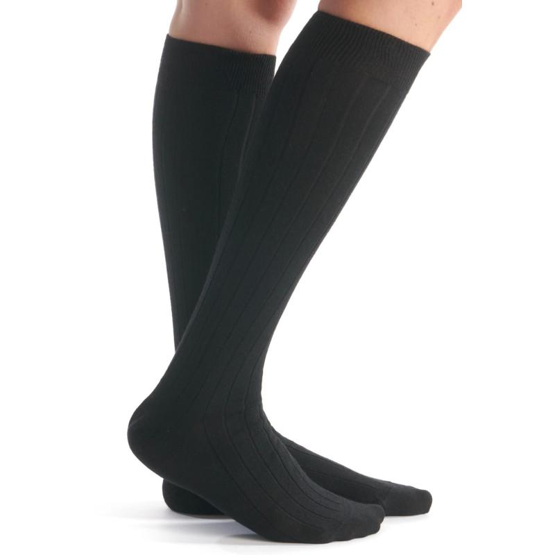 Mi bas laine Cotes noires Bonneterie de Roubaix