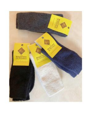 assortiment de chaussettes en laine polaire Bonneterie de Roubaix 
