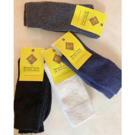assortiment de chaussettes en laine polaire Bonneterie de Roubaix 