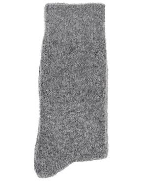  Chaussettes laine Polaire noir Bonneterie de Roubaix