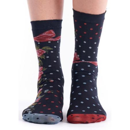 Socquettes Fil de jour Plumetis Fleuri