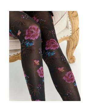 Collant Fil de jour oiseau à bouquet fleuri