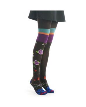 collant-chaud-fil-de-jour-Chocolat-lilas-fleuris
