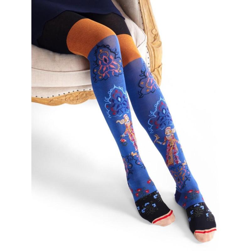 Collant Chaud Fil de Jour licorne Fleuri