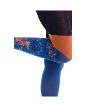 Collant Chaud Fil de Jour licorne Fleuri