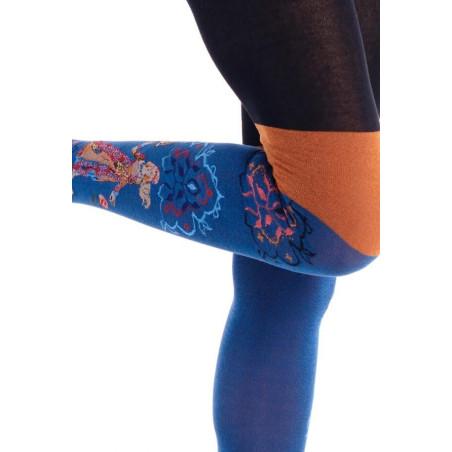 Collant Chaud Fil de Jour licorne Fleuri