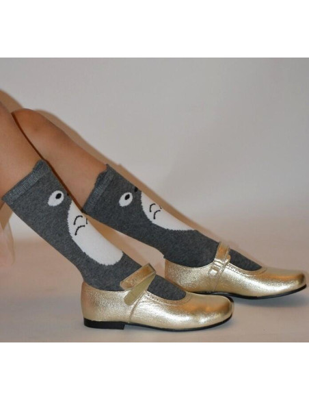 Chaussettes pingouins rigolo gris