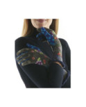 Gants Laine angora Fil de jour oiseaux de feu