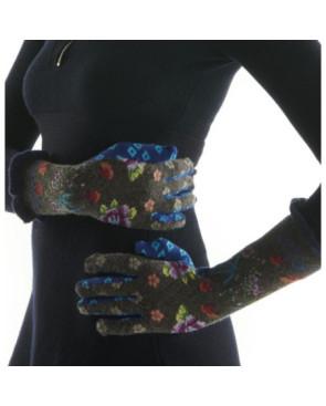 Gants Laine angora Fil de jour oiseaux de feu