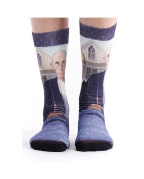Chaussettes Bambou imprimé art Wood Grant