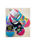 3 paires Socquettes invisible tendance fantaisie