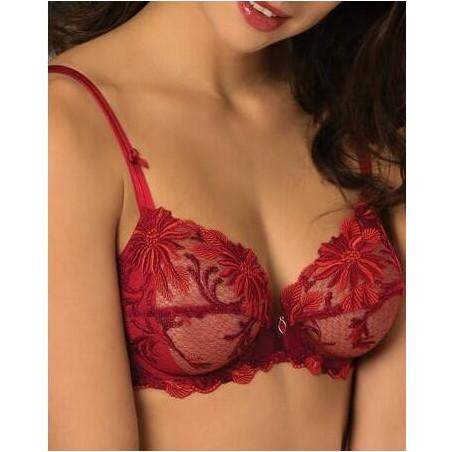 Soutien gorge Lise Charmel Rouge dentelle aphrodite